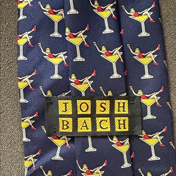 Josh Bach Navy Martini Girls Tie - Picture 4 of 4